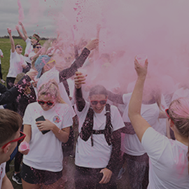 Students in colour run