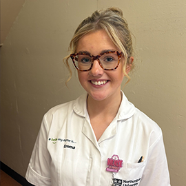 Nursing student in her uniform