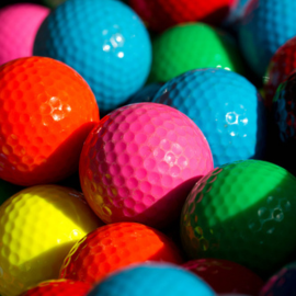 colourful gold balls