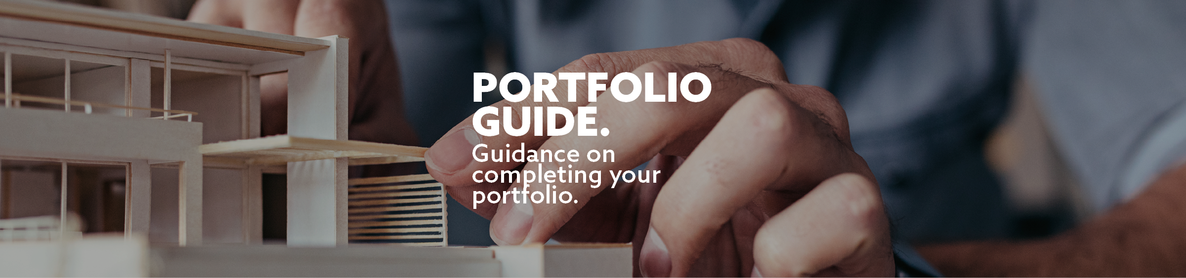 Portfolio Guide. - guidance on completing your portfolio and personal statement